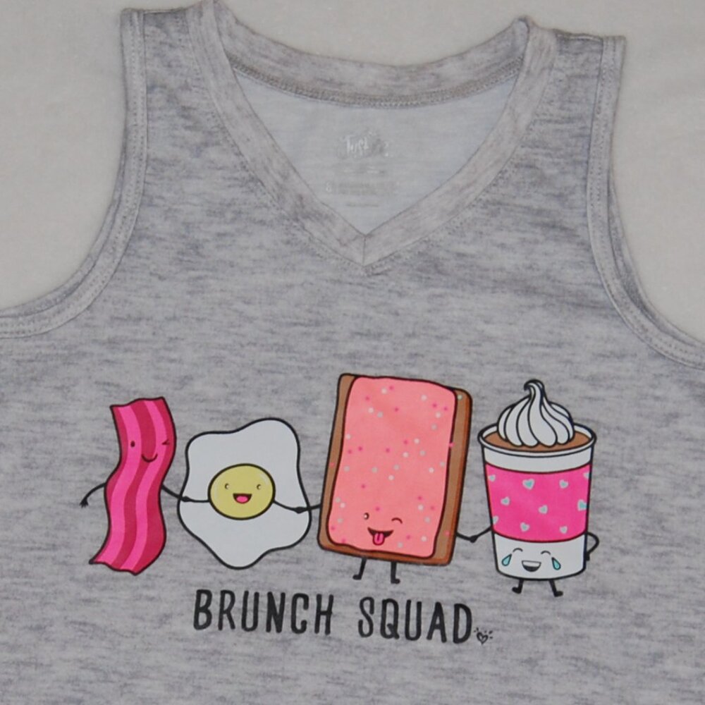 Justice Girls Size 8 Gray Sleeveless Top - Picture 2 of 4